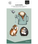 Clear Stamps Guinea pigs 4 - Vaessen