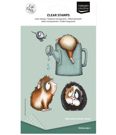 Clear Stamps Guinea pigs 4 - Vaessen