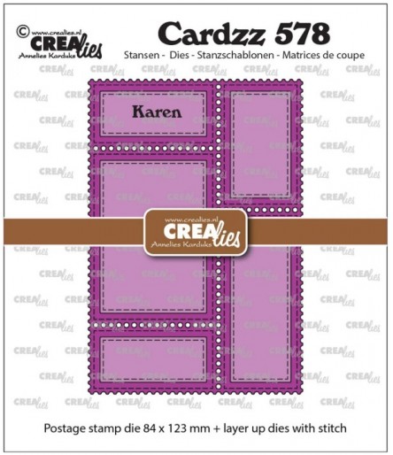 Shape Die Postal Stamps - Crealies