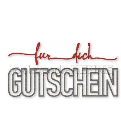 Stanzschablone Gutschein  - Alexandra Renke