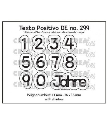 Dies Numbers with shadow - Crealies