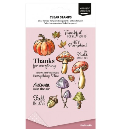 Clear Stamps Hey Pumpkin Pilze - Vaessen