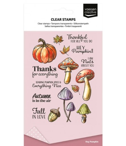 Clear Stamps Hey Pumpkin Pilze - Vaessen