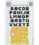 Pochoirs de découpe & tampons en silicone Alphabet - Nellie's Choice