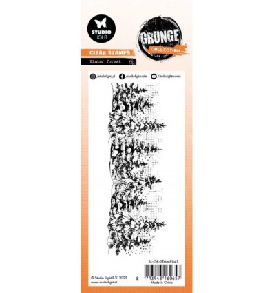 Silikonstempel Clear Stamp Winter Forest - Studio Light