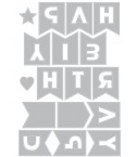 Cutting dies Happy Birthday Flags - Sizzix