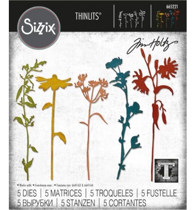 Stanzschablonen Wildblumen No3 - Sizzix
