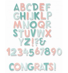 Pochoirs de découpe Alphabet - Sizzix