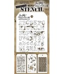 Stencil Schablonen Mini Set Nr. 3 - Tim Holtz