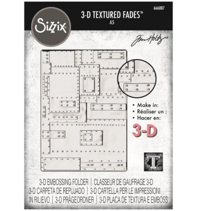 3D Embossingfolder Tôle A5 - Tim Holtz