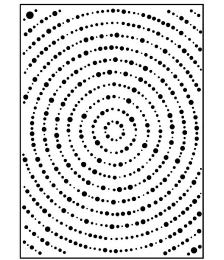 Classeur d'emossage Pochoir de gaufrage Cercles multiples - VC