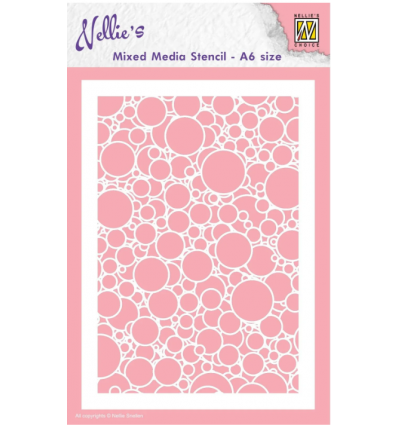 Stencil A6 Size Bubbles  - Nellie's