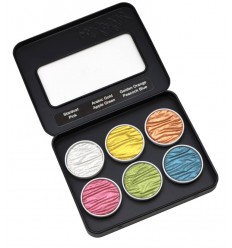 Watercolors Pearlcolors 6er Set &quot;Gold &amp; Silver&quot; - Coliro