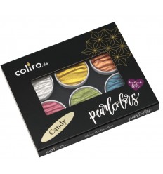 Watercolors Pearlcolors 6er Set &quot;Gold &amp; Silver&quot; - Coliro