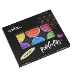 Wasserfarben Pearlcolors 6er Set &quot;Vibrant&quot; - Coliro