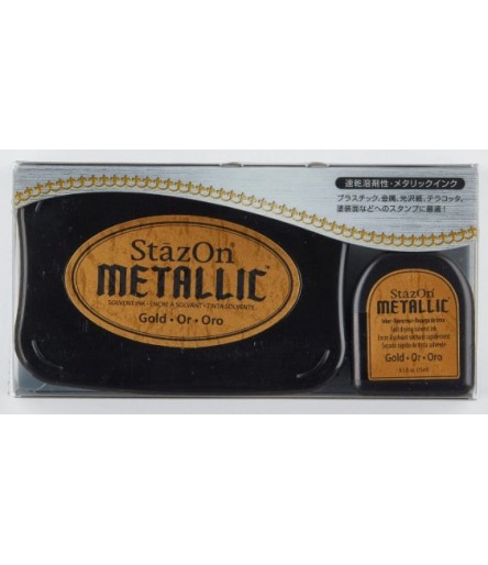 StazOn Gold Metallic Pigment Ink Pad -VC