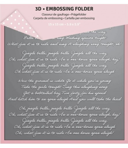 Embossingfolder Jingle Bells, 15x15cm - VC