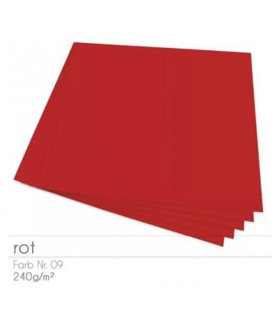 Scrapbooking Papier in Rot, 12 Stk. 30.5 x 30.5cm 240g/m²