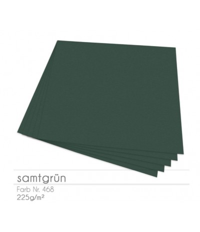 Scrapbooking Papier samtgrün, 12 Stk. 30.5 x 30.5cm