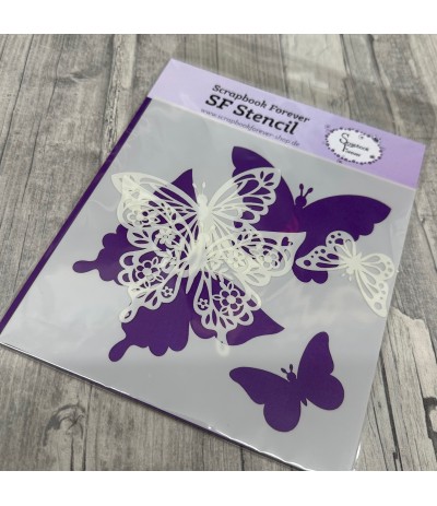 Stencil Schablone Butterflys- Scrapbook Forever