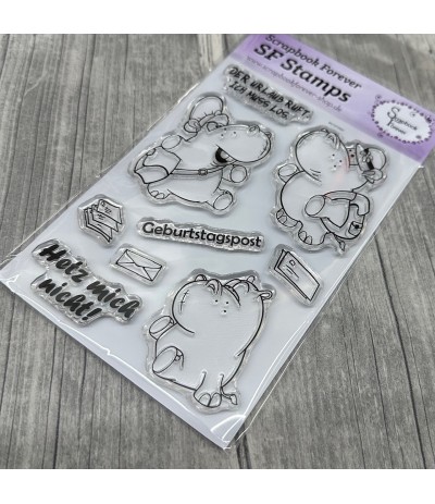 Silikonstempel Clear Stamps Hippos - Scrapbook Forever