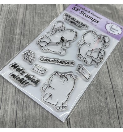 Silikonstempel Clear Stamps Hippos - Scrapbook Forever
