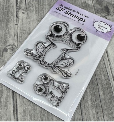 Silikonstempel Clear Stamps grenouilles - Scrapbook Forever