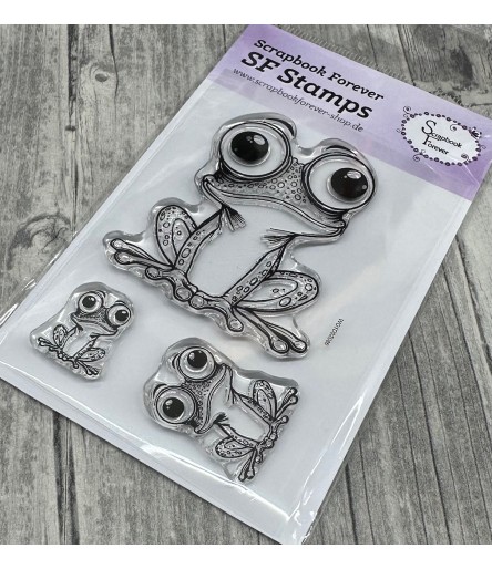 Silikonstempel Clear Stamps Frösche - Scrapbook Forever