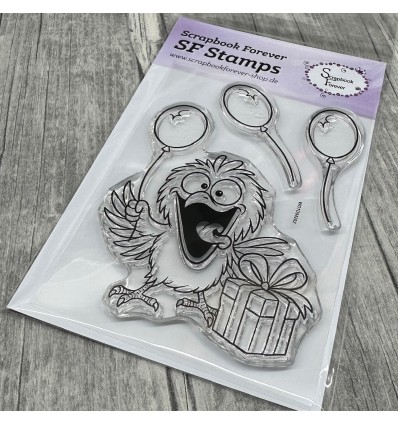 Silikonstempel Clear Stamps Anniversaire d'oiseau - Scrapbook Forever