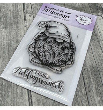 Silikonstempel Clear Stamps Wichtel Genieße dein Leben - Scrapbook Forever