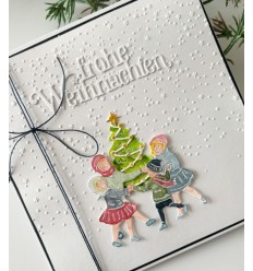 Embossingfolder Snowfall - Charlie und Paulchen