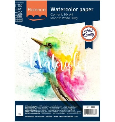 Aquarell Papier smooth white - Florence