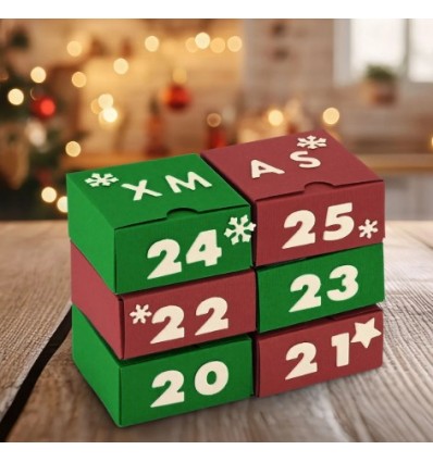 Stanzschablonen Adventskalender Schachteln - VC