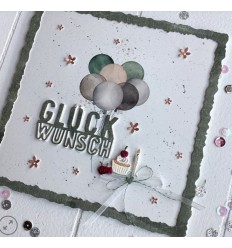 cutting dies GLÜCK WUNSCH - Charlie &amp; Paulchen