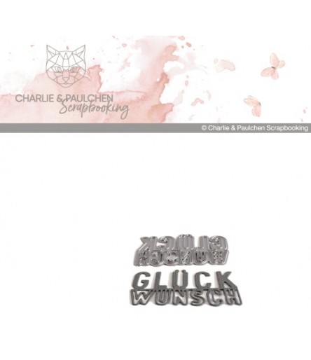 Stanzform GLÜCK WUNSCH - Charlie & Paulchen