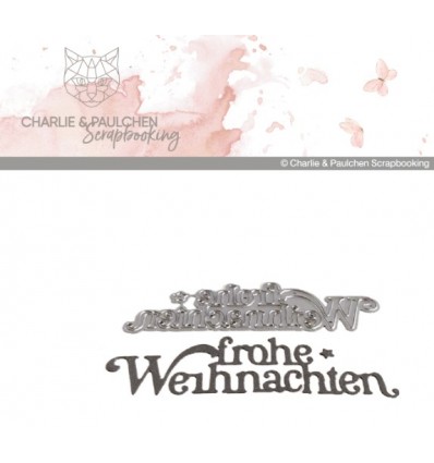 cutting dies Frohe Weihnachten - Charlie & Paulchen