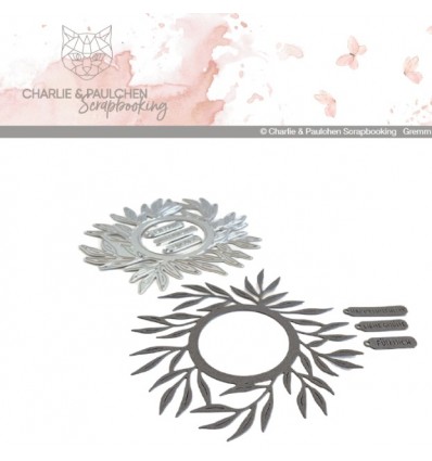cutting dies  Basic Kranz schmale Blätter - Charlie & Paulchen