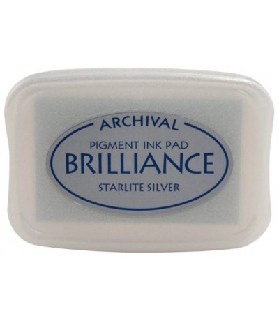 Tampon encreur Archival Brilliance Argent Pigment - Tsukineko