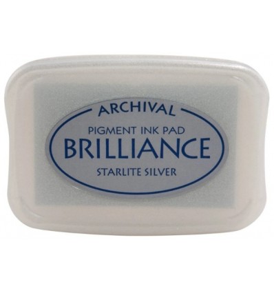 Tampon encreur Archival Brilliance Argent Pigment - Tsukineko