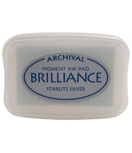 Archival Brilliance Silver Pigment Stamp Pad - Tsukineko