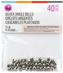 Bells, silver, 40 pcs. 6.35 mm