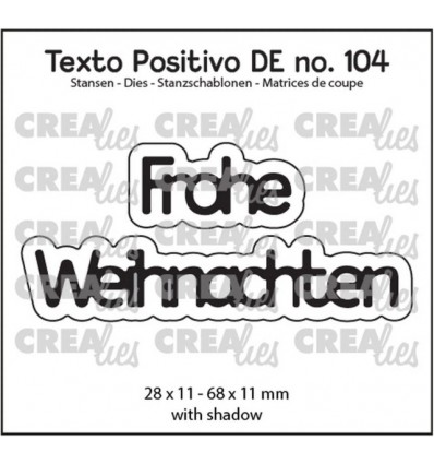 Stanzschablonen Frohe Weihnachten - Crealies