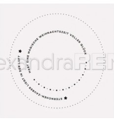 Prägeschablone Typo Kreis Sternchen - Alexandra Renke
