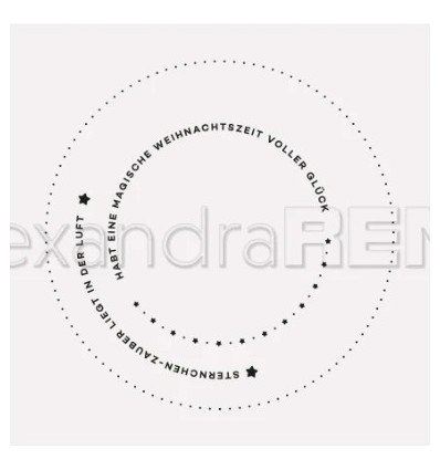 Prägeschablone Typo Kreis Sternchen - Alexandra Renke
