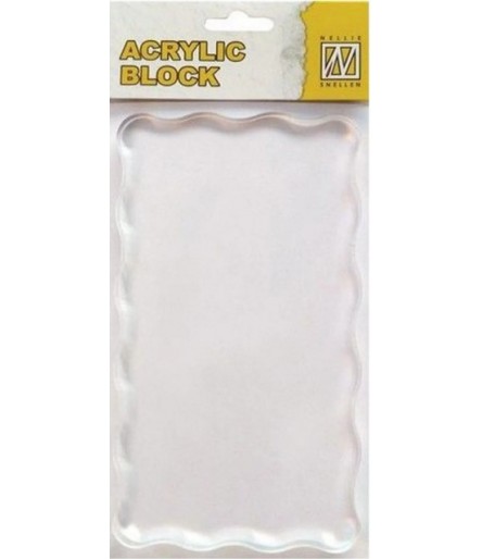 Acrylblock for clearstamps 160x90x8mm - Nellies