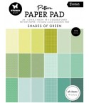 Scrapbooking Papier Pad Pattern Shades of Green A5 - Studio Light
