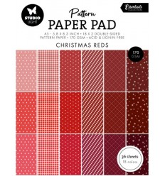 Scrapbooking Paper Pad Pattern Christmas Red A5 - Studio Light