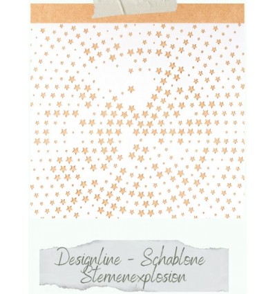 Stencilschablone Sternenexplosion - Creative Depot
