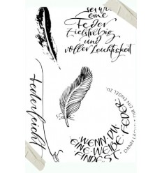 Silikon Stempel Federleichte Sprüche - Creative Depot