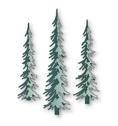 Stanzschablone Layerd Narrow Pines - Memory Box